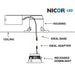 NICOR DLG2 Series 2 Inch LED Gimbal Downlight Nickel 3000K (DLG2-10-120-3K-NK)