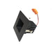 NICOR DQR Series 2 Inch Square LED Downlight With Baffle Trim Black 3000K (DQR2-10-120-3K-BK-BF)