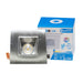 NICOR DQR Series 2 Inch Square LED Downlight With Baffle Trim Nickel 3000K (DQR2-10-120-3K-NK-BF)