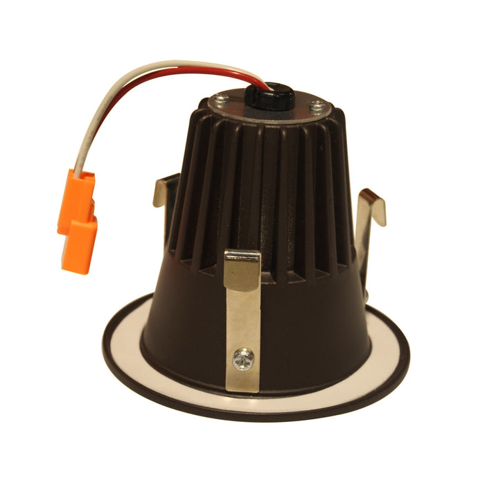 NICOR DLR2 Series 2 Inch Retrofit LED Downlight With Baffle Trim Oil-Rubbed Bronze 3000K (DLR2-10-120-3K-OB-BF)