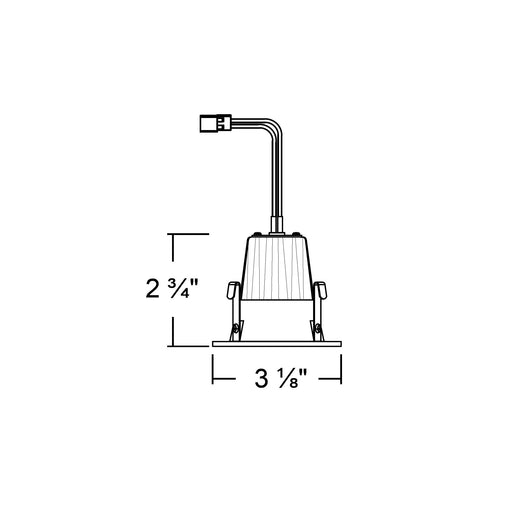 NICOR DLR2 Series 2 Inch Retrofit LED Downlight Nickel 3000K (DLR2-10-120-3K-NK)