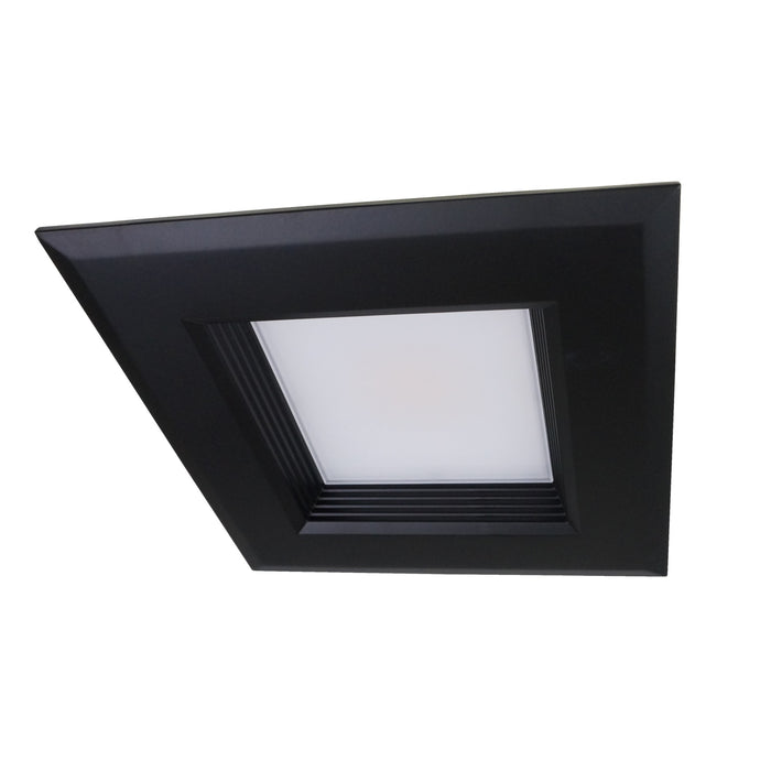 NICOR DQR Series 6 Inch Black Square LED Recessed Downlight 3000K (DQR6-10-120-3K-BK-BF)