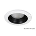 NICOR 4 Inch Black And White Recessed Baffle Trim For 4 Inch Housings (19501)