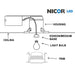 NICOR 4 Inch Nickel Baffle Trim For 4 Inch Housings (19501NK)