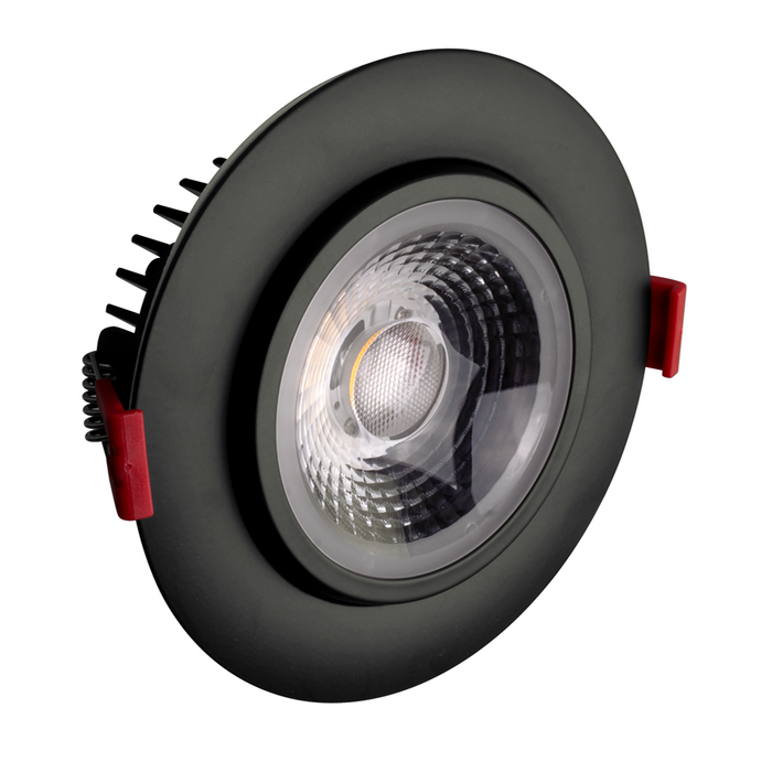 NICOR 4 Inch LED Gimbal Recessed Downlight Black 2700K (DGD411202KRDBK)