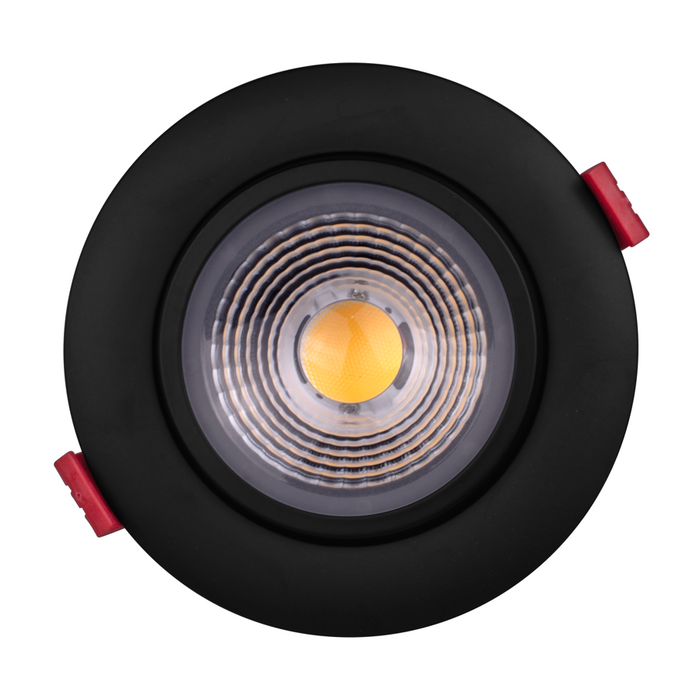 NICOR 4 Inch LED Gimbal Recessed Downlight Black 3000K (DGD411203KRDBK)