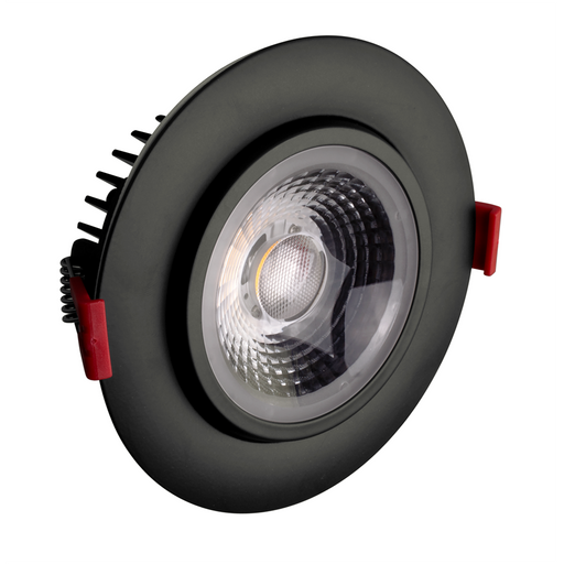 NICOR 4 Inch LED Gimbal Recessed Downlight Black 4000K (DGD411204KRDBK)