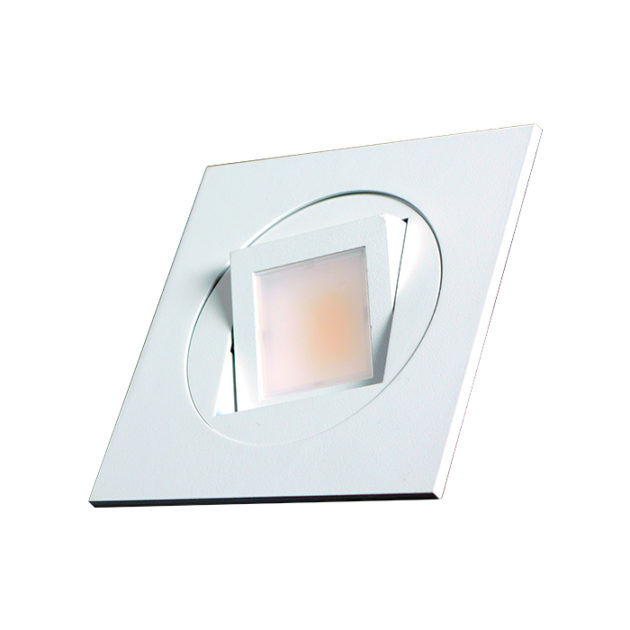NICOR 4 Inch White Square Multi-Adjustable Recessed LED Downlight 2700K (DQR4MA11202KWH)