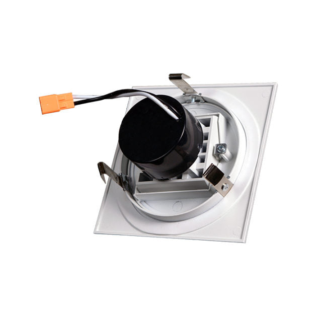 NICOR 4 Inch White Square Multi-Adjustable Recessed LED Downlight 2700K (DQR4MA11202KWH)