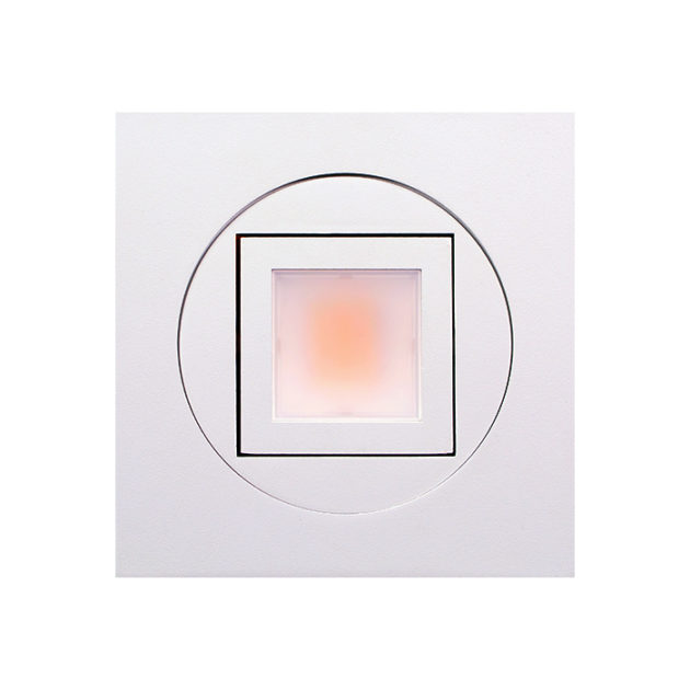 NICOR 4 Inch White Square Multi-Adjustable Recessed LED Downlight 5000K (DQR4MA11205KWH)