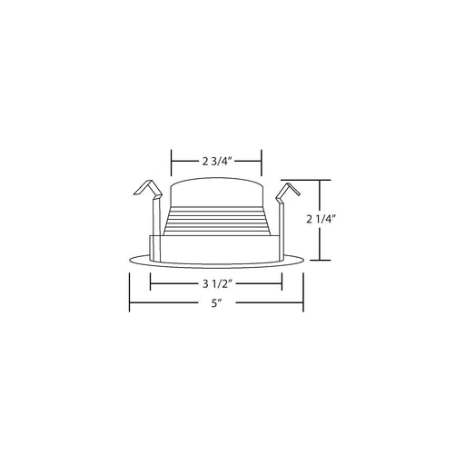 NICOR 4 Inch Black Baffle Trim For 4 Inch Housings (19502BK)