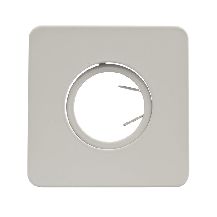 NICOR 4 Inch White Gimbal Ring Square Trim For 4 Inch Housings (19523WH)