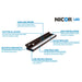 NICOR NUC-4 Series 40 Inch Dimmable Nickel LED Under-Cabinet Light Fixture 2700K (NUC-4-40-DM-W-NK)