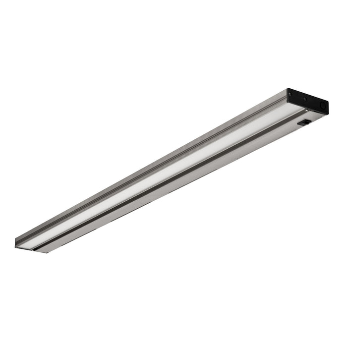 NICOR NUC-4 Series 40 Inch Dimmable Nickel LED Under-Cabinet Light Fixture 2700K (NUC-4-40-DM-W-NK)