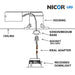 NICOR DLR3 Series 3 Inch White Dimmable LED Recessed Downlight 4000K (DLR3-10-120-4K-WH-BF)