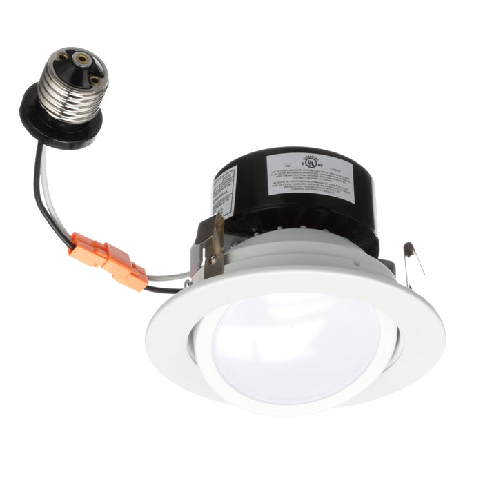 NICOR DLG4 Series 4 Inch LED Gimbal Downlight Retrofit Kit 4000K (DLG4-10-120-4K-WH)