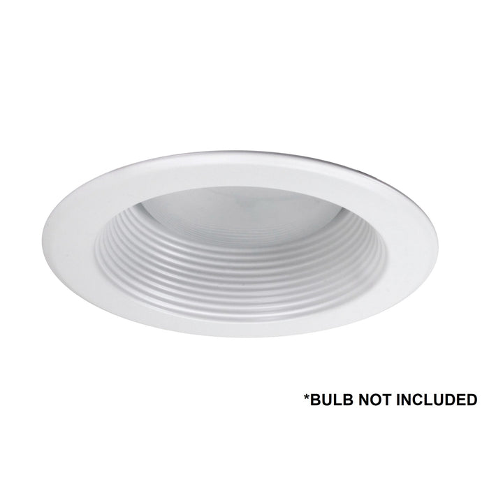 NICOR 5 Inch White Recessed Baffle Trim (15511)