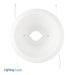 NICOR 5 Inch White Recessed Shallow Cone Baffle Trim (15512WH)