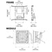 NICOR DLQ5 Series 5 Inch Square New Construction Downlight Kit With Housing 3000K (DLQ5-10-120-3K-WH)