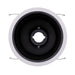 NICOR 6 Inch Black Cone Baffle Trim With White Trim Ring Fits 6 Inch Housings (17551A)