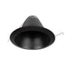 NICOR 6 Inch Black Airtight Recessed Cone Baffle Trim Fits 6 Inch Housings (17550ABK)