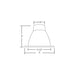 NICOR 6 Inch Clear Reflector Cone With White Trim Ring (17552A)