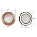 NICOR 6 Inch Bronze Recessed Shower Trim With Glass Fresnel Lens (17502BZ)