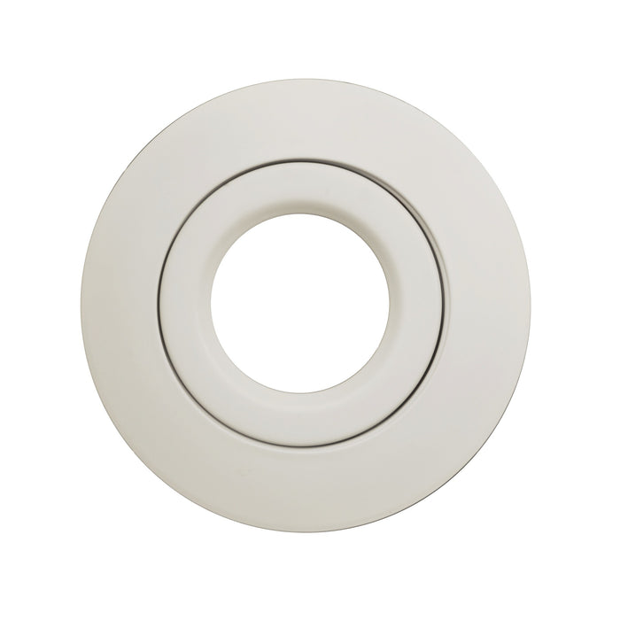 NICOR 6 Inch White Recessed Gimbal Ring Trim Fits 6 Inch Housings (17558WH)