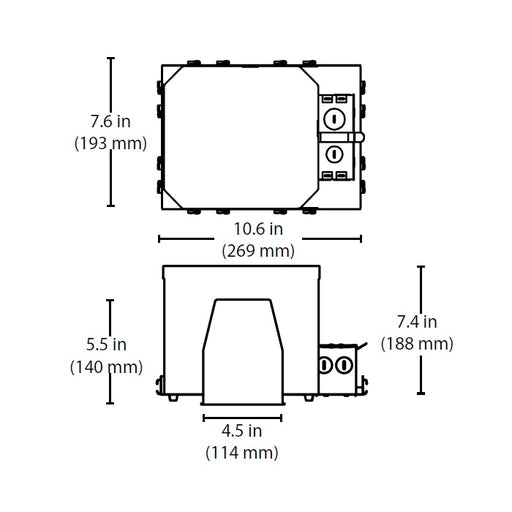 NICOR 6 Inch Fire-Rated Housing New Construction Edison Base (EFH6)