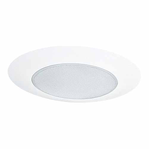 NICOR 6 Inch White Recessed Shower Trim With Lexan Albalite Lens (17567)