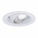 NICOR 6 Inch White Regressed Eyeball Recessed Trim With Baffle (17519)