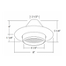 NICOR 6 Inch White Recessed Eyeball Trim With Baffle (17526WH)