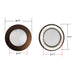 NICOR 6 Inch Oil-Rubbed Bronze Recessed Shower Trim With Glass Fresnel Lens (17502OB)