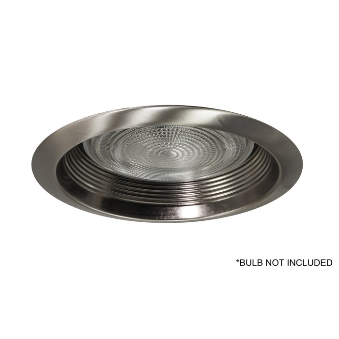 NICOR 6 Inch Nickel Wet Location Rated Cone Baffle Trim Fits 6 Inch Housings (17550ANKWL)