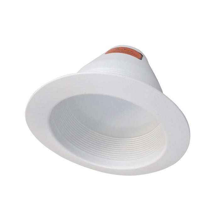 NICOR 6 Inch White Cone Baffle Trim With Mounting Clips Fits 6 Inch Housings (17550ACLP)