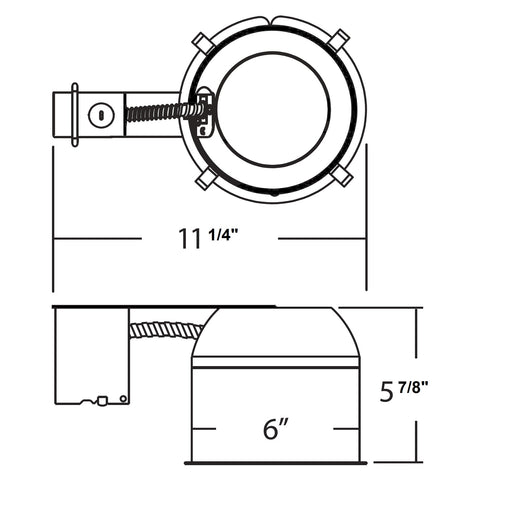 NICOR 6 Inch Shallow Housing For Remodel Applications (17004R)