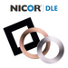 NICOR DLE4 Series 4 Inch Square Black Flat Panel LED Downlight 4000K (DLE421204KSQBK)