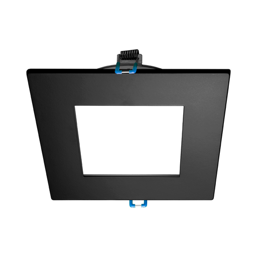 NICOR DLE4 Series 4 Inch Square Black Flat Panel LED Downlight 4000K (DLE421204KSQBK)