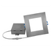 NICOR DLE6 Series 6 Inch Square Nickel Flat Panel LED Downlight 2700K (DLE621202KSQNK)