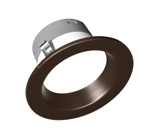 NICOR DLR4(v6) 4 Inch Black Selectable Recessed LED Downlight With Oil Rubbed Bronze Magnetic Snap-On Trim (DLR4607120SOB)