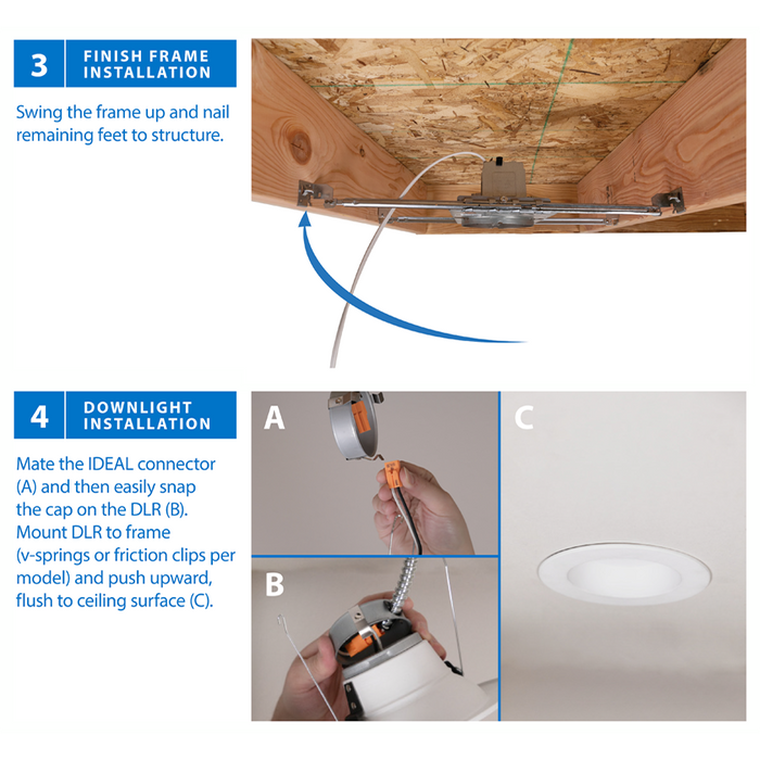 NICOR DLR56 V5 5 Inch/6 Inch Oil-Rubbed Bronze Recessed LED Downlight System 1200Lm 3000K (DLR565SYS123KOB)