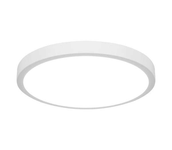 NICOR DSE 9-Inch 18.1W White Round LED Surface Mount Downlight CCT Selectable 2700K/3000K/3500K/4000K/5000K 120V (DSE93120SRDWH)