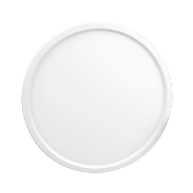 NICOR DSE8 Round 8 Inch Edge-Lit LED Surface Mount Downlight 4000K (DSE821204KRDWH)