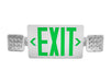 NICOR ECL3 3.3W Self-Diagnostic LED Emergency Exit Sign Combination Green Lettering (ECL310UNVWHG2SD)