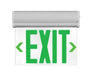 NICOR EXL220 2.3W Edge-Lit LED Emergency Exit Sign Clear With Green Lettering (EXL220UNVCLG1)