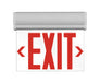 NICOR EXL220 2.3W Edge-Lit LED Emergency Exit Sign Clear With Red Lettering (EXL220UNVCLR1)