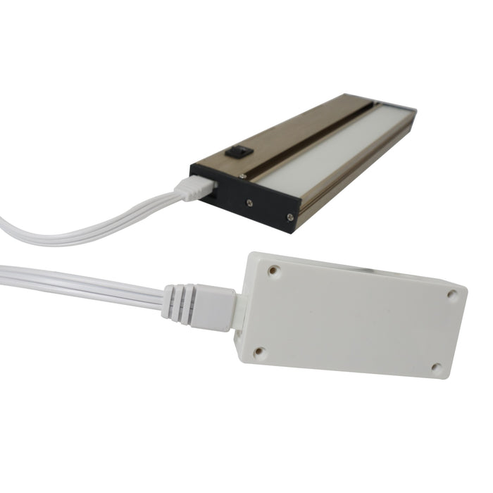 NICOR NUC-4 Series White Junction Box For NUC-4 Linkable Under-Cabinet Lights (NUC-4-JBOX-WH)