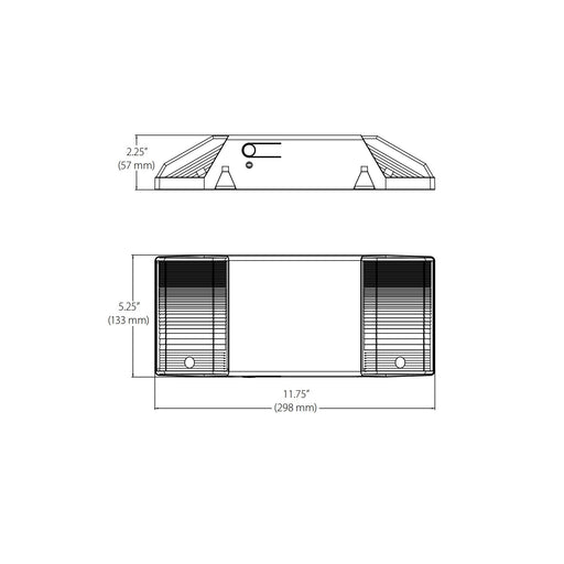 NICOR EML Series Compact Emergency LED Light Fixture (EML2-10-UNV-WH)