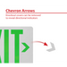 NICOR LED Emergency Exit Sign Green Lettering K 1.6W 120/277V (EXL41UNVWHG2)