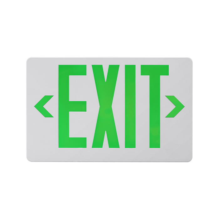 NICOR LED Emergency Exit Sign Green Lettering K 1.6W 120/277V (EXL41UNVWHG2)